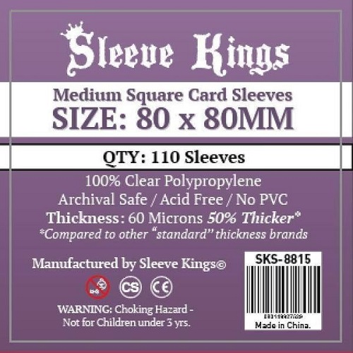 Fundas Sleeve Kings Medium Square 80 x 80