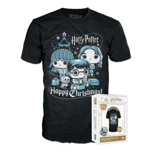 Harry Potter POP! Tees Camiseta Ron, Hermione, Harry Talla M